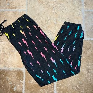 chaser neon lightning bolt jogger sweats